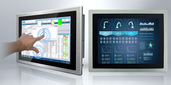 Bedienen und Beobachten im industriellen Umfeld mit Multi-Touch-Industriemonitoren