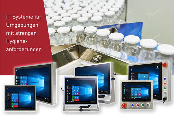 Edelstahl-HMIs für ideale Anwendungen in der pharmazeutischen Produktion