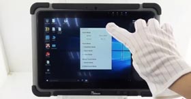 M101 Tablet im Handschuh-, Regen- oder Touchpen-Modus