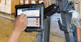 M101 Tablet mit Gabelstapler-Docking-System