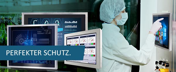Mit Schutzart IP65 sind die Edelstahl-Panel-PCs perfekt geeignet für die Lebensmittelindustrie