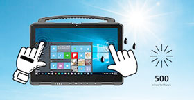 Gebondetes Sunlight Display mit PCAP-Multi-Touchscreen für Mehrfinger-Bedienung