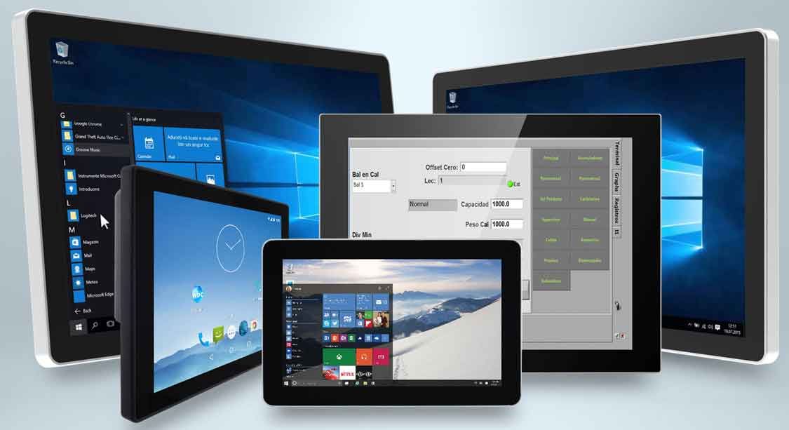 7-Zoll bis 24-Zoll HMI-Panel-PC robust und hochwertig verarbeitet