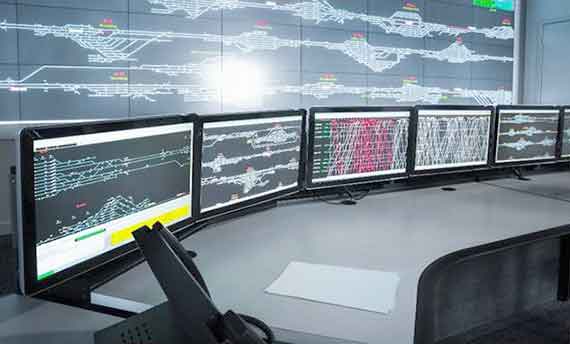 HMI GC-Serie als Desktop in einem Kontrollraum