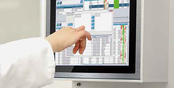 Gesten- und Mehrfinger-Bedienung dank PCAP Multi-Touch