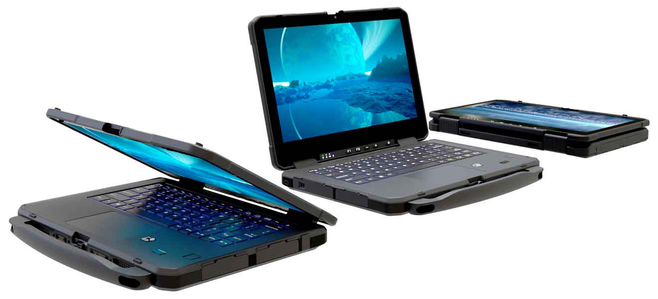 2-in-1 Rugged Laptop und Tablet Convertible