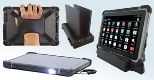 Docking Station, Handschlaufe, Ladestation, Barcode Reader u.v.m. gibt es als Zubehör für das M101 Tablet