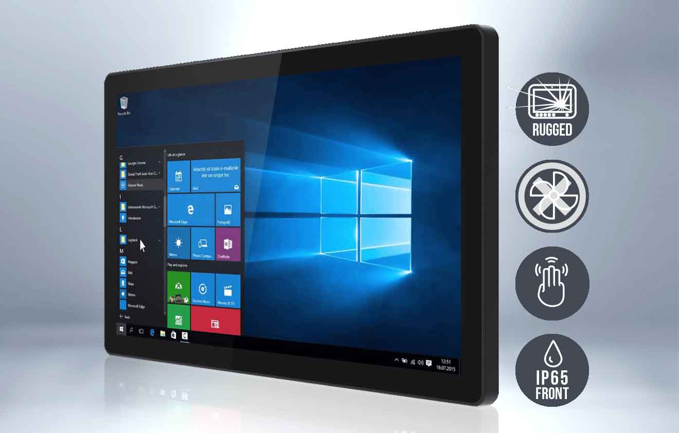Die robusten IP65-geschützten HMI-Panel-PCs mit Multitouch machen in unzähligen semi-industriellen Anwendungen eine gute Figur
