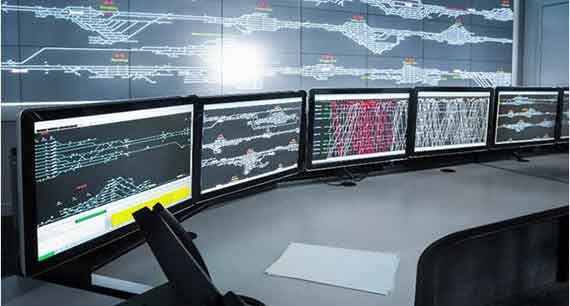 HMI GC-Serie als Desktop in einem Kontrollraum