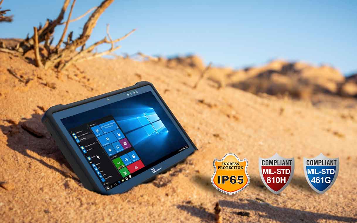 Rugged Industrial Tablet M116TG im Outdoor-Einsatz
